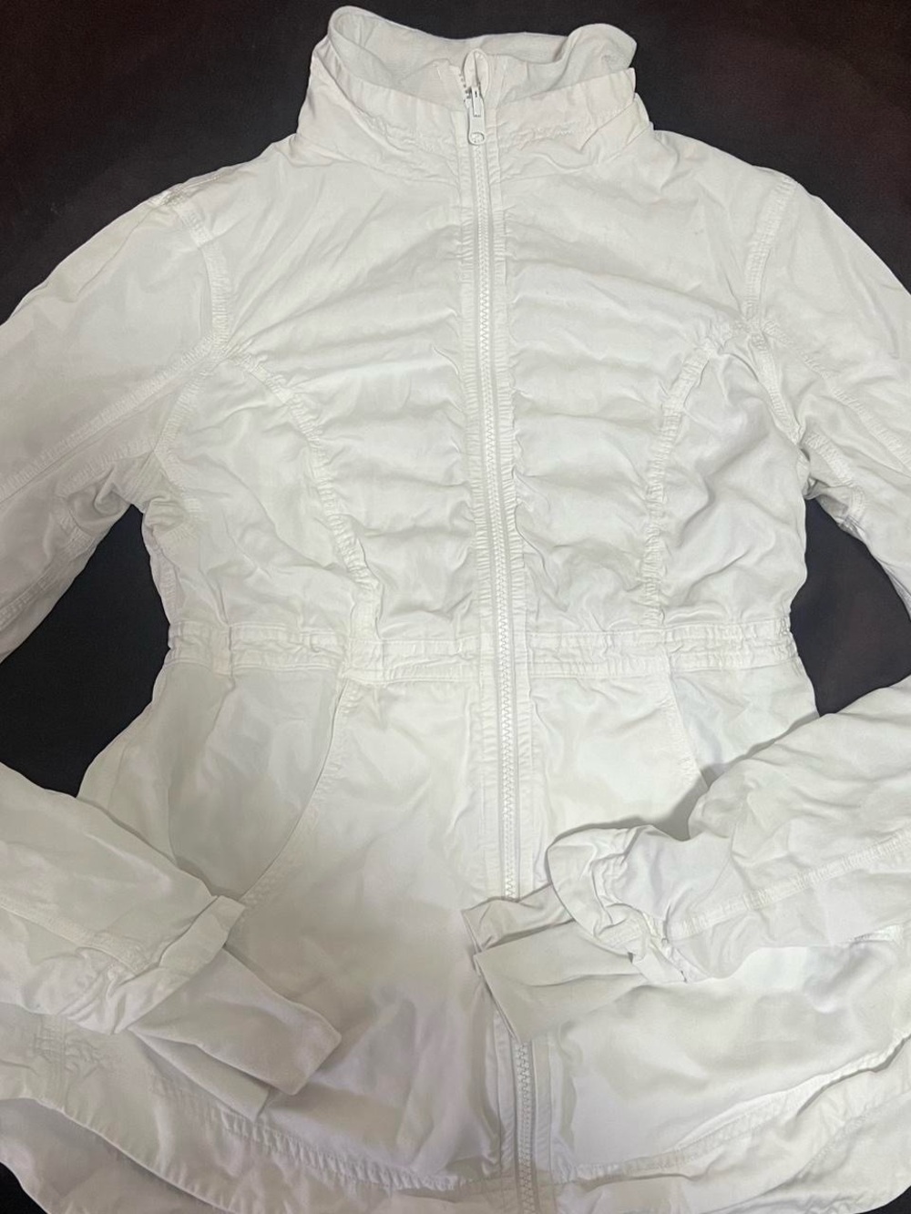 lululemon athletica White Lightweight Zip-Front Utility Jacket